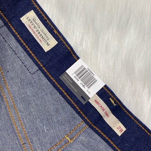 Fringe Levis Ribcage Shorts Cutoffs Jeans Western - Picture 5 of 13